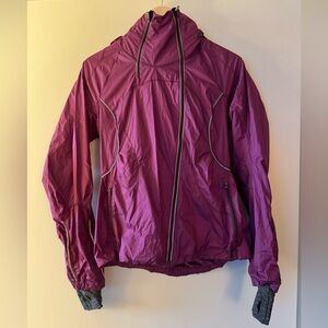 Lululemon Full Zip Up Light Jacket - Pink/Purple (Size 6)